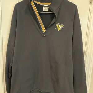 LW Sport Men's Black Pittsburgh Penguins Lightweight Quarter-Zip Pullover